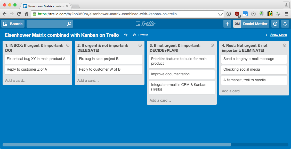 Matrix for Trello